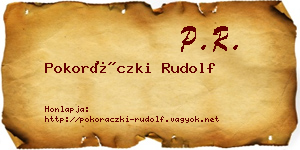 Pokoráczki Rudolf névjegykártya